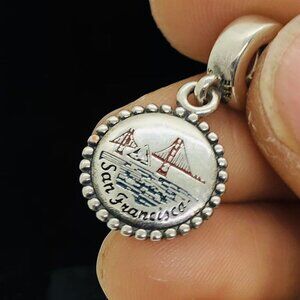 ✨🔥Pandora San Francisco Bridge & Water Dangle Charm
